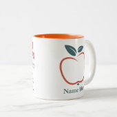 BEST LEHRER INDIVIDUELLE NAME TASSE (VorderseiteRechts)