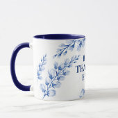 BEST LEHRER JE hübsche Aquarellblau Tasse (Links)