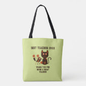 BEST LEHRER JEMALS , TOTE BAG TASCHE (Rückseite)