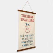 BEST LEHRER-Kundenmonogramm Wandteppich Mit Holzrahmen (Gewinkelt)