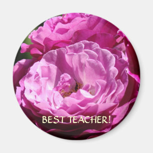 BEST LEHRER Rose Magnet Rose Weihnachten