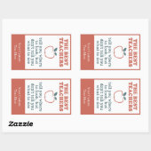 BEST LEHRER-Sonderaufkleber Rechteckiger Aufkleber (Blatt)