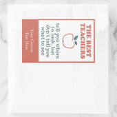 BEST LEHRER-Sonderaufkleber Rechteckiger Aufkleber (Tasche)