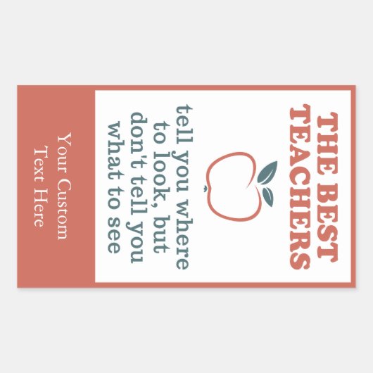 BEST LEHRER-Sonderaufkleber Rechteckiger Aufkleber (Vorderseite)