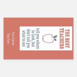 BEST LEHRER-Sonderaufkleber Rechteckiger Aufkleber