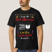 Best Librarian Christmas T-Shirt (Vorderseite)