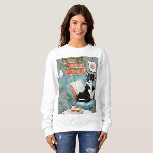 Best Life Cat Sweatshirt (Vorne ganz)