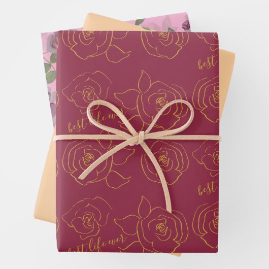 Best life ever Customize Geschenkpapier Set (Beispiel)