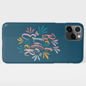 Best Life-Ever-Kalligrafie-Aquamarin iPhone Hülle (Rückseite (Horizontal))