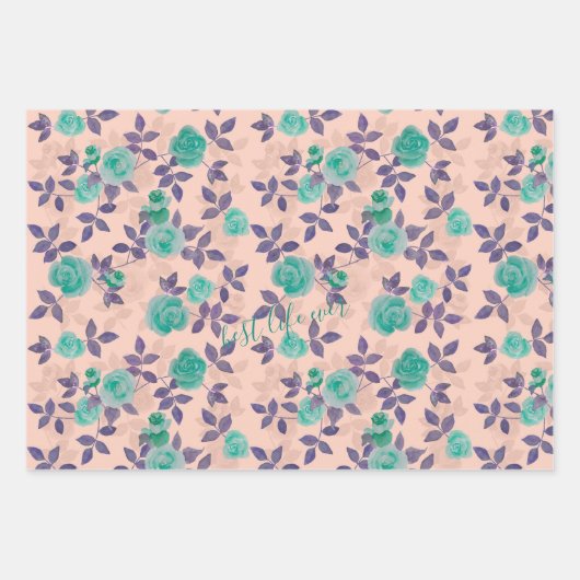 Best life ever text Customize Geschenkpapier Set (Vorderseite)