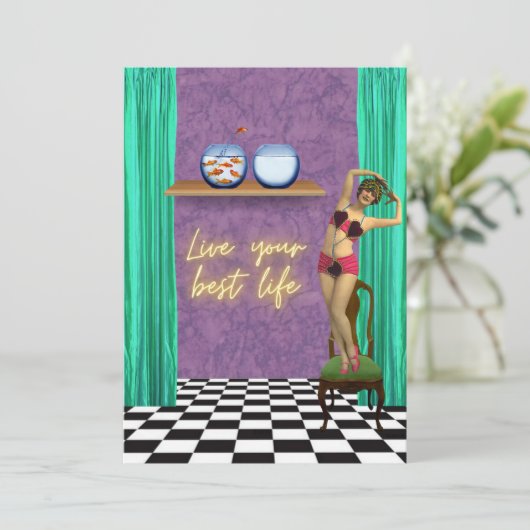 Best Life Funky Vintag Kitsch Flat (Stehend Vorderseite)