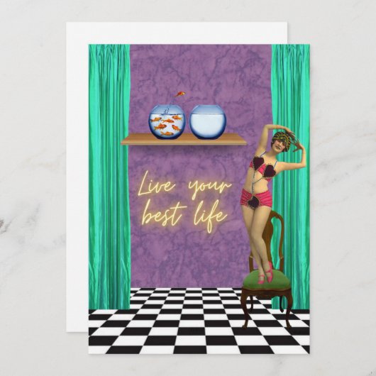 Best Life Funky Vintag Kitsch Flat (Vorne/Hinten)