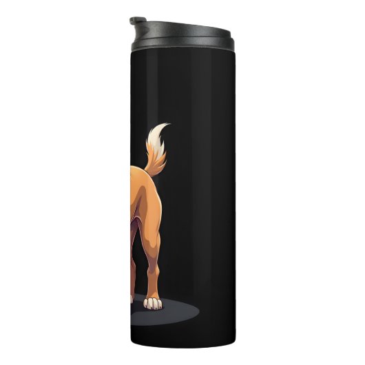 Best life with Dogo Canario Long Sleeve T-Shirt Thermosbecher (Nach rechts gedreht)