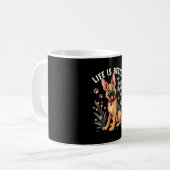 Best life with Dutch Shepherd Tank Top Kaffeetasse (Vorderseite Links)