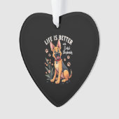 Best life with Dutch Shepherd Tank Top Ornament (Vorderseite)