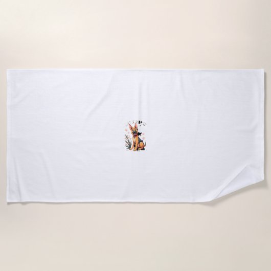 Best life with Dutch Shepherd Tank Top Strandtuch (Vorderseite)