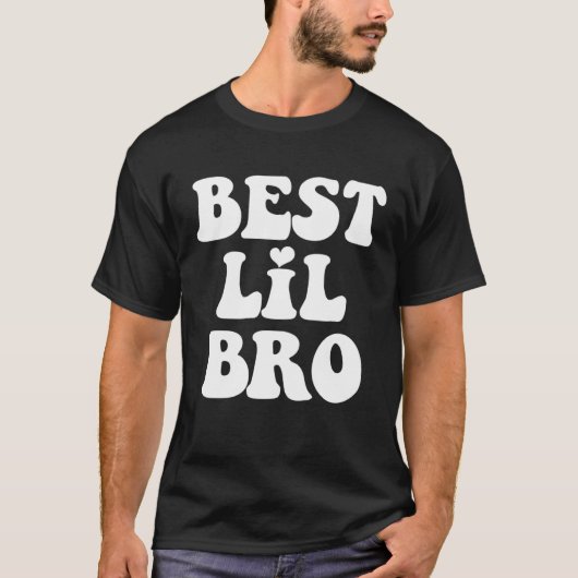 Best Lil Bro Sister Promoted to Big Brother Announ T-Shirt (Vorderseite)