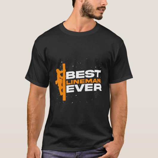 Best Lineman jemals Lineworker Electricity Lineman T-Shirt (Vorderseite)