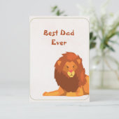 Best Lion Vater Ever | Kindertageskarte (Stehend Vorderseite)