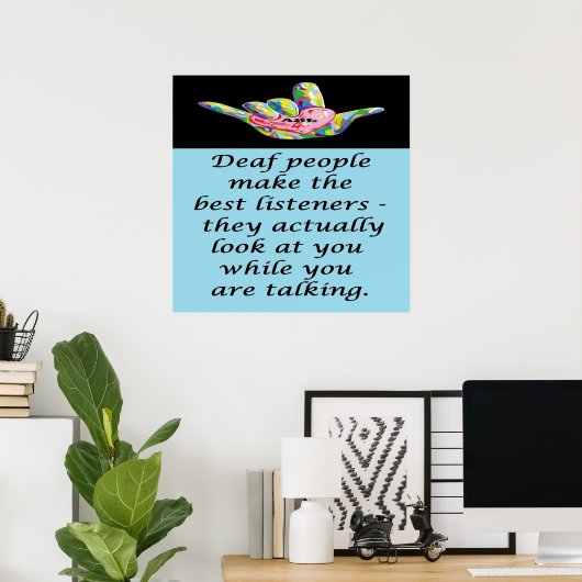 Best Listeners Poster (Heimbüro)