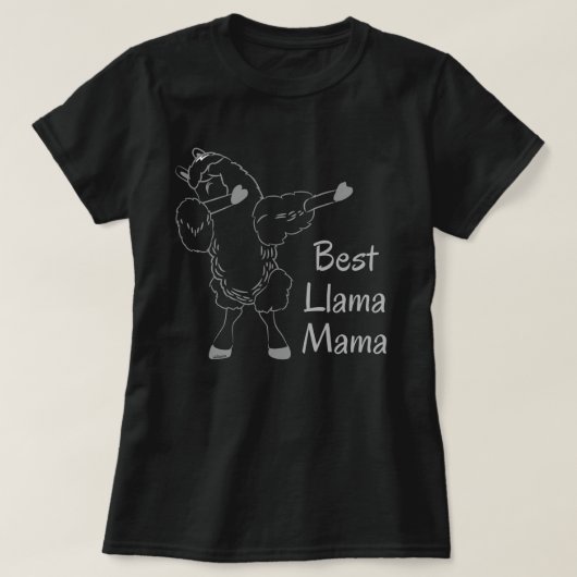 BEST LLAMA MAMA lustige Geschenkidee für Mutter T-Shirt (Design vorne)