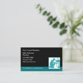 Best Local Plumber Business Cards Visitenkarte (Stehend Vorderseite)
