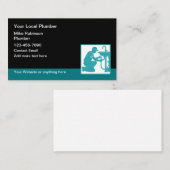 Best Local Plumber Business Cards Visitenkarte (Vorne/Hinten)