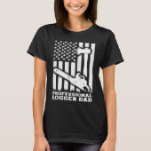 Best Logger Dad Cutting Skidding logs Logging Work T-Shirt (Vorderseite)