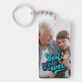 Best Lolo Ever | Opa-Foto Schlüsselanhänger