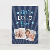 Best Lolo Ever | Vatertag-Foto Karte (Vorderseite)