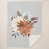 Best Luxury stilvolle Aquarell floral Sherpadecke (Vorderseite)