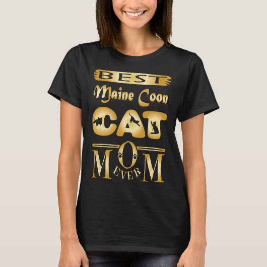 Best Maine Coon Cat Mom Ever Maine Coon Unique T-Shirt (Vorderseite)