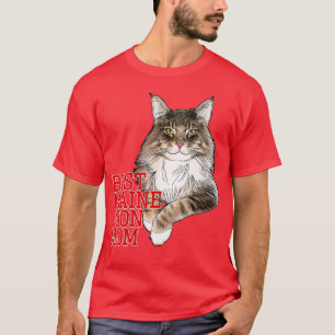 Best Maine Coon Mama Funny Cat T-Shirt