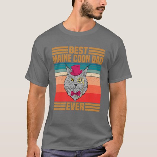 Best Maine Coon Vater je T-Shirt (Vorderseite)