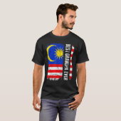 Best Malaysian Grandpa Ever Malaysia Flag Father's T-Shirt (Vorne ganz)