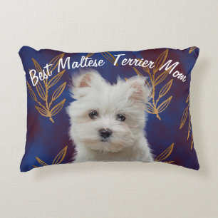 Best Maltese Terrier Mama Accent Pillow Dekokissen