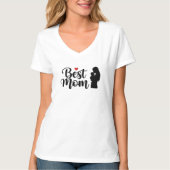 Best Mama Art Stilvolle Typografie Design T-Shirt (Vorderseite)