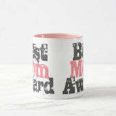 Best Mama Award in Pink - Zwei-Tone-Kaffee-Tasse Tasse (Zentrum)