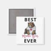 Best Mama Bear Ever Magnet (Vorderseite/Rückseite)