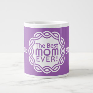 BEST MAMA benutzerdefinierte Monogramm-Tasse Jumbo-Tasse