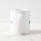 BEST MAMA benutzerdefinierte Monogramm-Tasse Jumbo-Tasse (Rückseite)