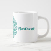 BEST MAMA benutzerdefinierte Monogramm-Tasse Jumbo-Tasse (Rechts)