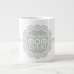 BEST MAMA benutzerdefinierte Monogramm-Tasse Jumbo-Tasse