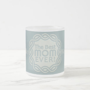 BEST MAMA benutzerdefinierte Monogramm-Tasse Mattglastasse