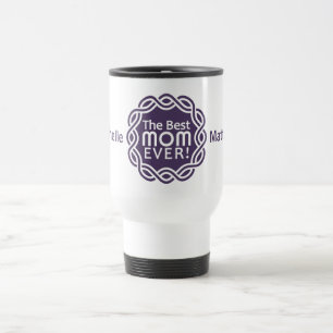 BEST MAMA benutzerdefinierte Monogramm-Tasse Reisebecher