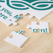 BEST MAMA, benutzerdefiniertes Text- und Farbpuzzl Puzzle (Seite)