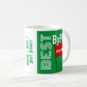 "Best Mama by Par" - kundenspezifische Kaffee-Tass Kaffeetasse (VorderseiteRechts)