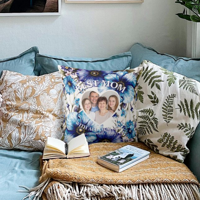 Best Mama Custom Foto Blumengeschenk Muttertag Ges Kissen (Von Creator hochgeladen)