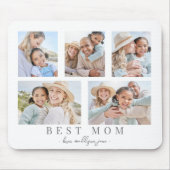 Best Mama Custom Foto Family Collage Mousepad (Vorne)