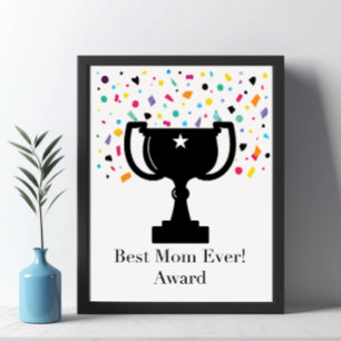 Best Mama Ever Award Poster